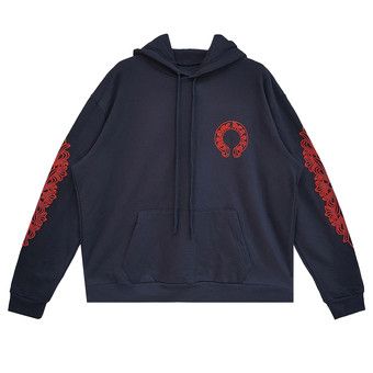入手困難 希少【CHROME HEARTS】horseshoe floral print hoodie Chrome Hearts Horse Shoe Floral Hoodie Black Men's - US