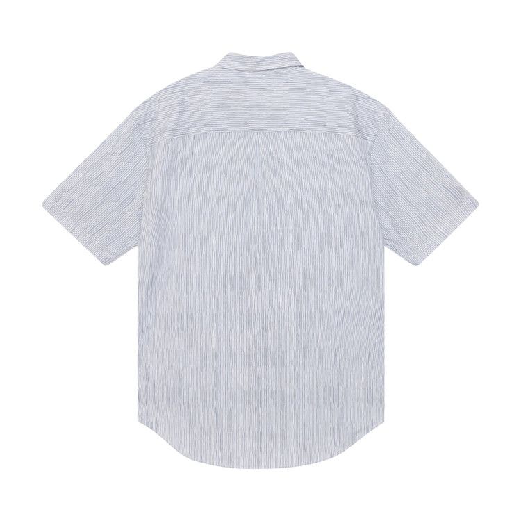 Stussy Wavy Striped Short-Sleeve Shirt 'blue'