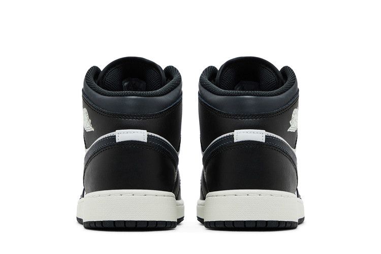 Air Jordan 1 Mid Gs Black Off Noir
