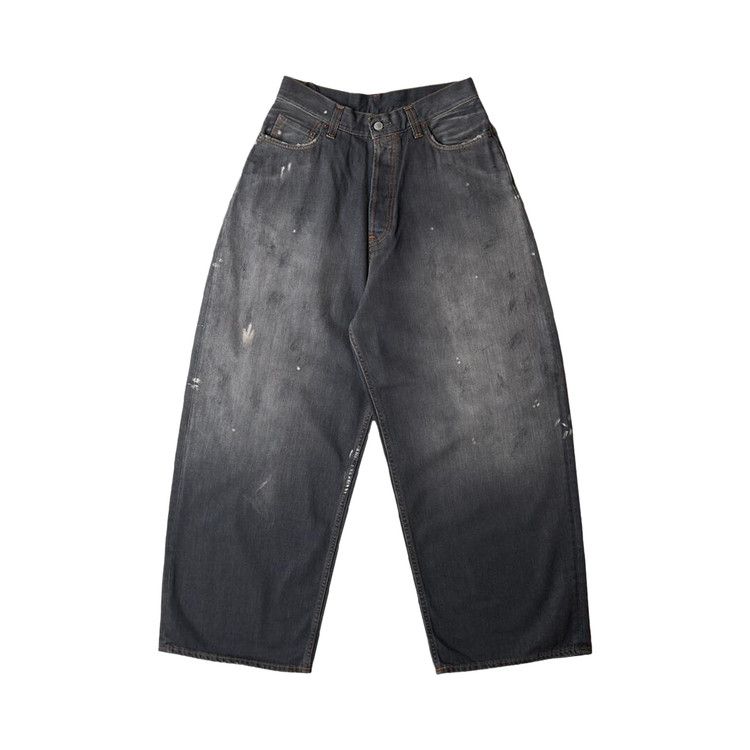 Buy Acne Studios Super Baggy Fit Jeans 'Black' - B00396 GOAT