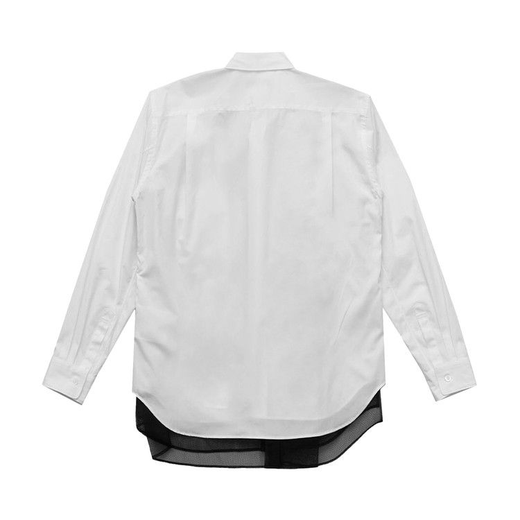 Comme des Garçons Homme Plus Tulle Layered Shirt 'White' — foto 3