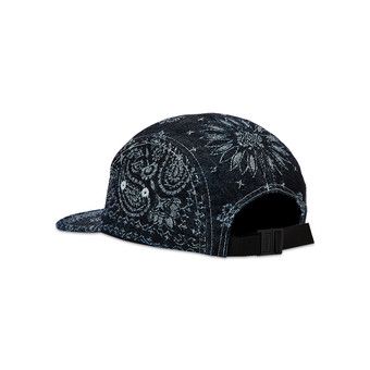 Buy Supreme Bandana Jacquard Denim Camp Cap 'Indigo