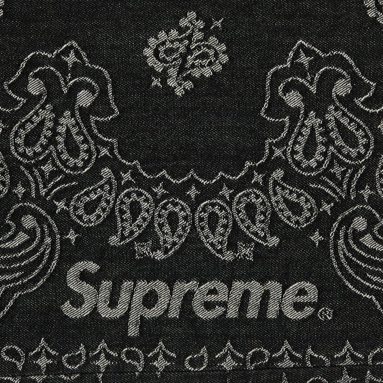 Buy Supreme Bandana Jacquard Baggy Jean 'Black' - SS25P12
