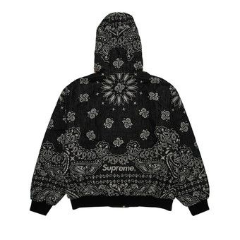 ジャケット・アウター Supreme Bandana Jacquard Denim Jacket XL Supreme bandana-jacquard Denim Jacket | Black | FARFETCH