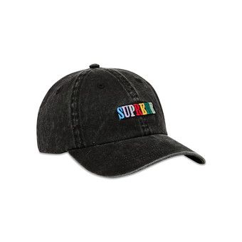 Buy Supreme Pigment Dye 6-Panel 'Black' - SS25H32 BLACK | GOAT