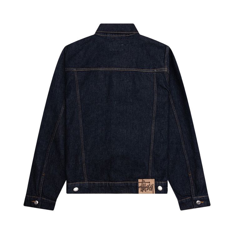 Stussy Trucker Denim Jacket Rinsed Indigo