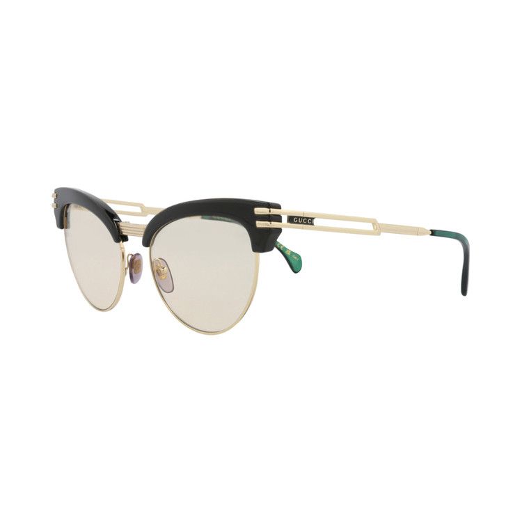 Gucci Cat Eye Injection Sunglasses Black/Gold/Yellow