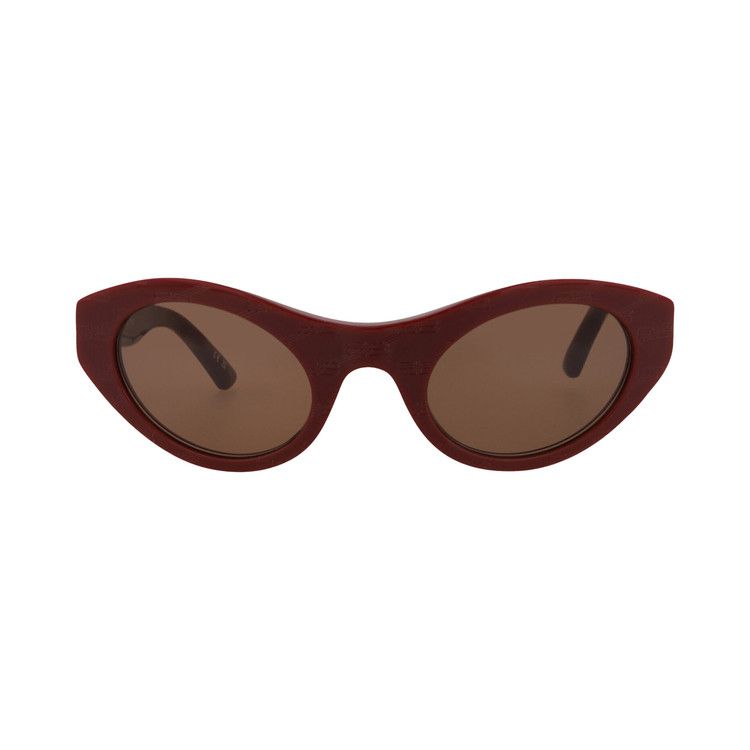 Balenciaga Cat Eye Sunglasses Burgundy/Brown