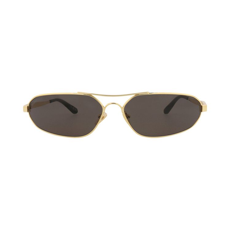 Balenciaga Shield Sunglasses Gold/Grey