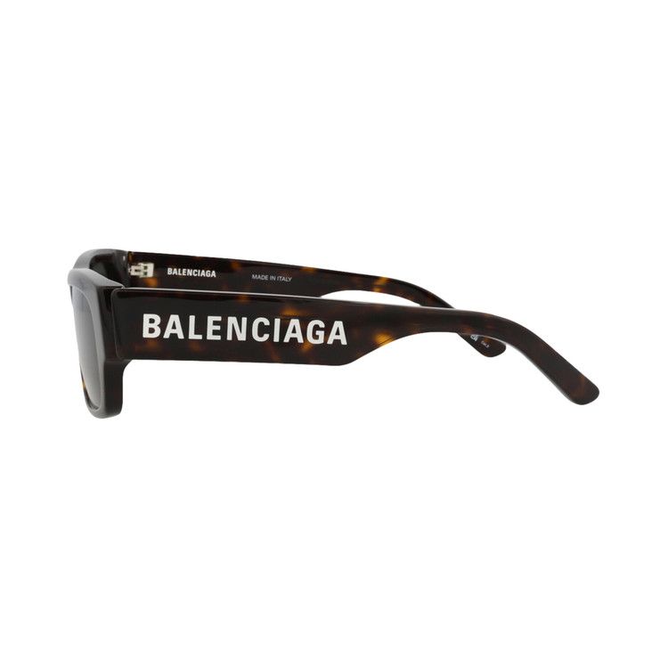Balenciaga Square Sunglasses Havana/Green
