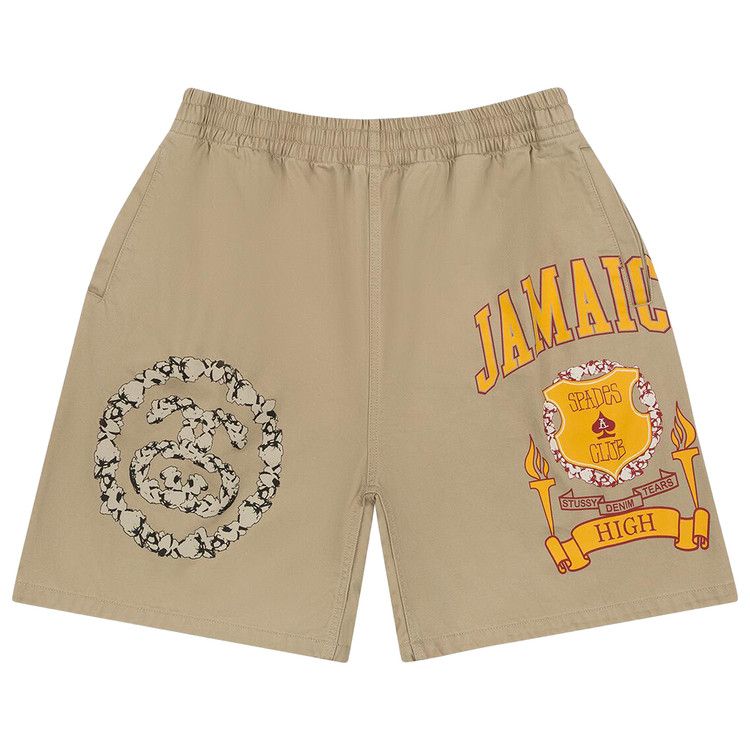 Buy Denim Tears x Stussy Jamaica High Khaki Short 'Khaki