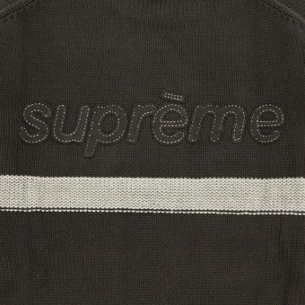 トップス supreme Tonal Applique Sweater brown Supreme Tonal Applique Sweater Brown