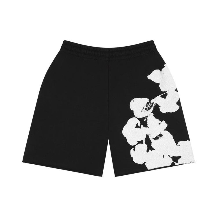 Buy Denim Tears Big Cotton Wreath Sweat Shorts 'Black