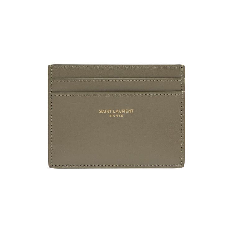 Saint Laurent Card Case Strong Moss