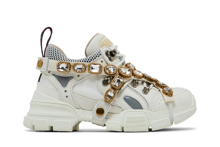 Buy Gucci Wmns Flashtrek 'Crystals - White' - 541445 GGZ50