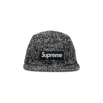 【新品】SUPREME Handwriting Denim Camp Cap Supreme Handwriting Denim Camp Cap Black - SS25 - US