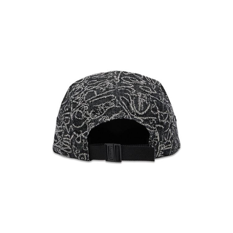 Buy Supreme Handwriting Denim Camp Cap 'Black' - SS25H34