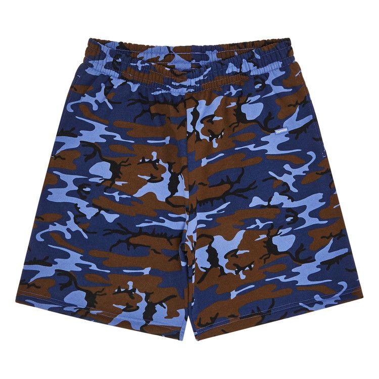 Buy Supreme Small Box Sweatshort 'Blue Camo' - SS25SH20 BLUE CAMO