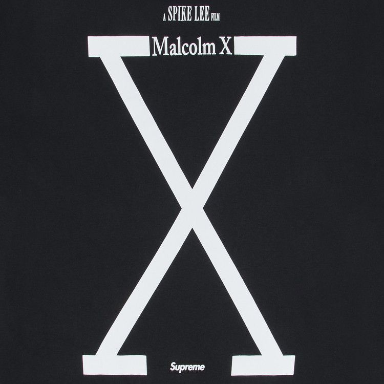 Buy Supreme x 40 Acres Malcolm X Tee 'Black' - SS25T59 BLACK