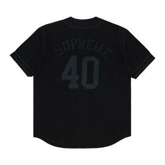 Supreme×40 Acres Twill Baseball Jersey Supreme 40 Acres Twill Baseball Jersey White Men's - SS25 - US