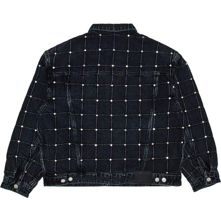 Buy Supreme Studded Seam Denim Trucker Jacket 'Blue
