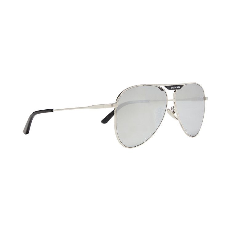 Balenciaga Aviator Sunglasses Silver