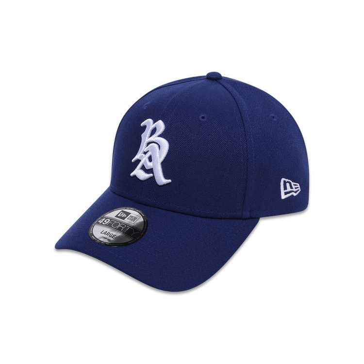 BAPE NEW ERA キャップ ネイビー/ホワイト Buy BAPE Baseball Logo New Era 49FORTY Cap 'Navy' - 1L33 180 903