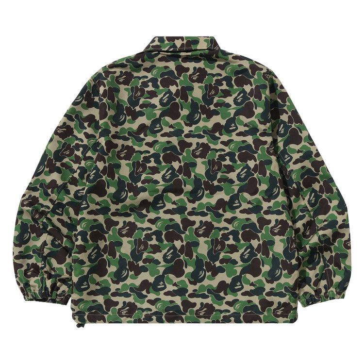 Bape Abc Camo Nyc Logo Coach Jacket Green