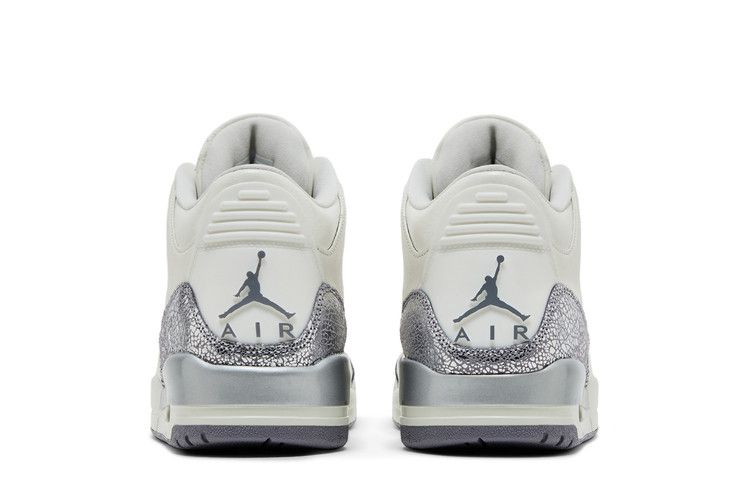 Wmns Air Jordan 3 RETRO 'sail Metallic Silver'