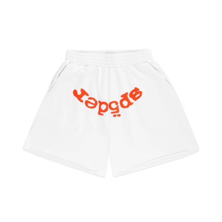Buy Sp5der Og Web V2 Sweatshort 'White' - SB006SS25WHT | GOAT