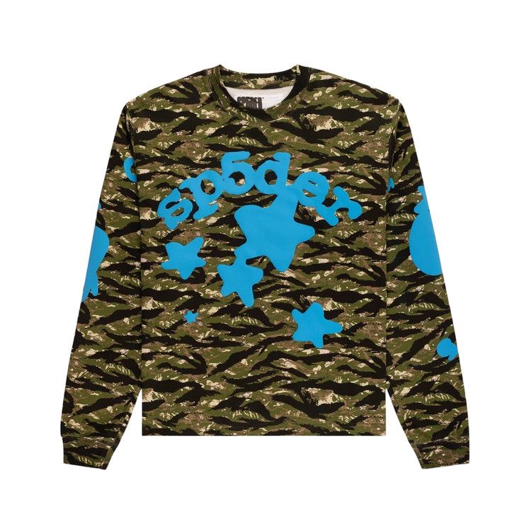 【ITZAVIBE】24fw HERO CAT CAMO LONG SLEEVE HERO CAT CAMO LONG SLEEVE - ITZAVIBE | 60% - Asian Fashion