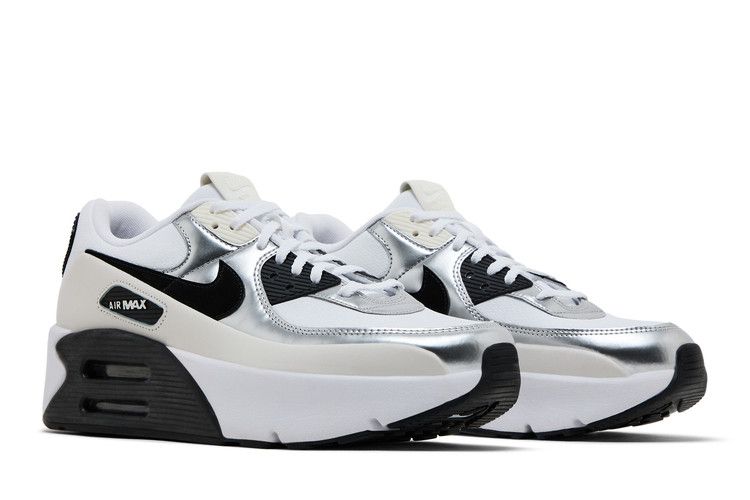 Buy Nike Wmns Air Max 90 LV8 'Phantom Metallic Silver Black