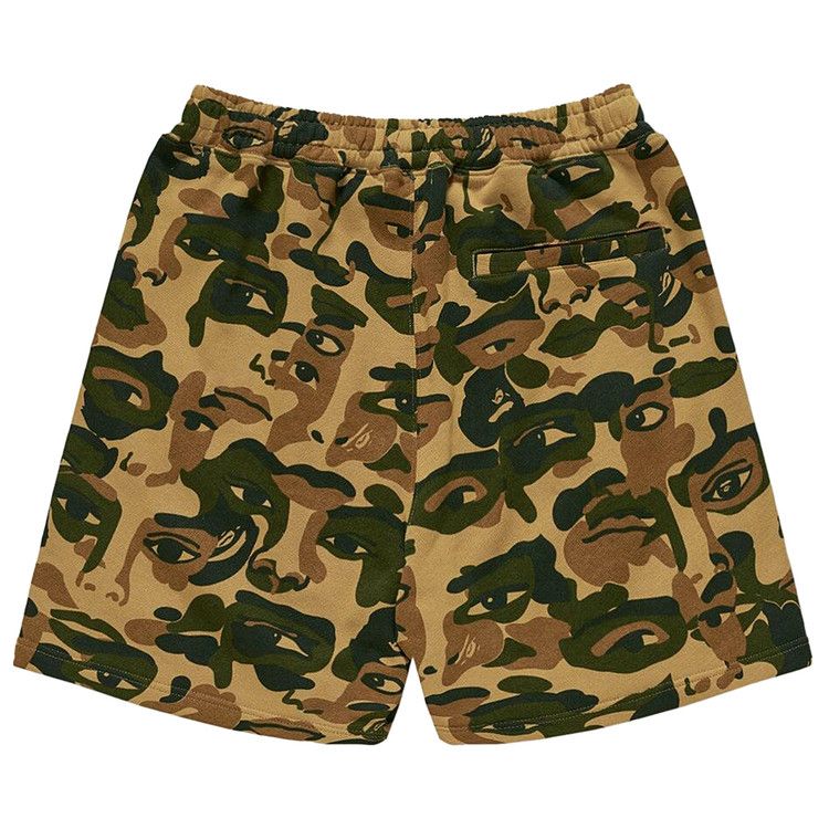 Bape X Kidsuper Camo Sweat Shorts 'green'