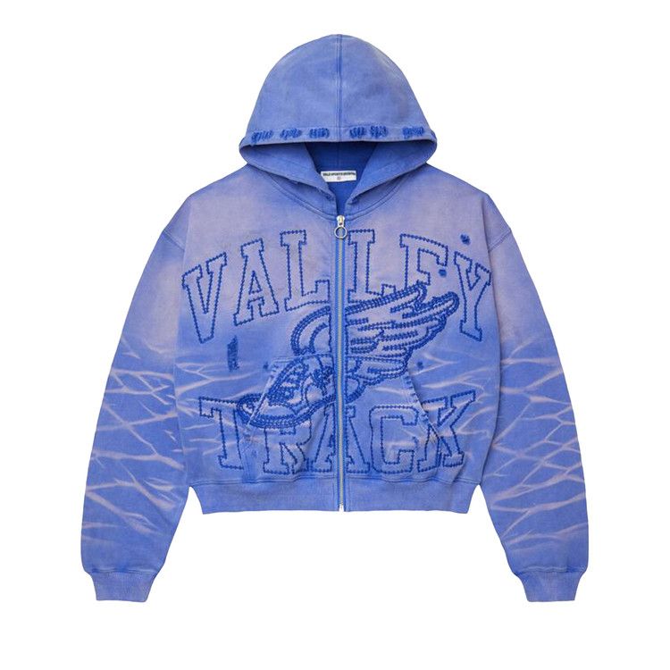 Buy Vale Forever Wildflower Garden Zip Up Hoodie 'Blue' - VALE 01