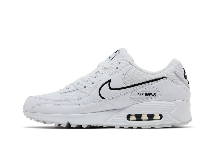 Nike Air Max 90 White Black Outlined Swoosh — foto 4
