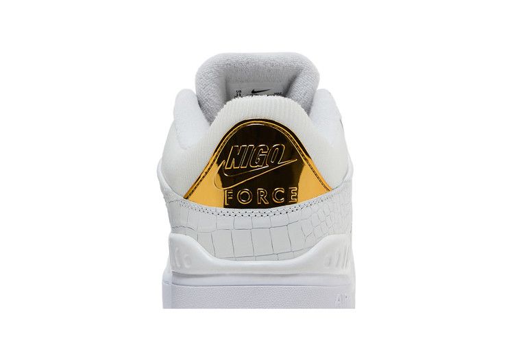Nigo X Air Force 3 Low White Metallic Gold