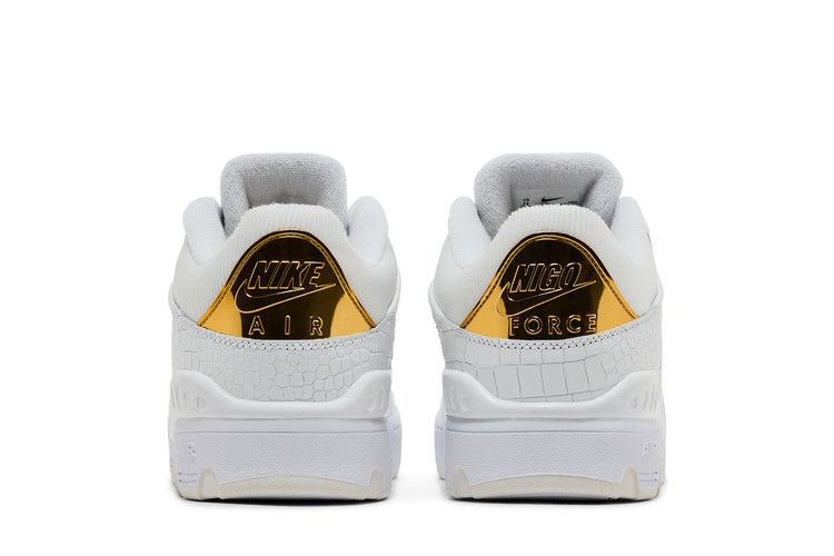 Nigo X Air Force 3 Low White Metallic Gold
