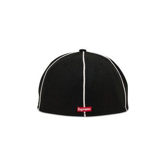 Buy Supreme Piping Script Logo New Era 'Black' - SS25H17