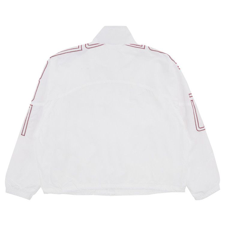 Buy Supreme Spellout Embroidered Track Jacket 'White' - SS25J69