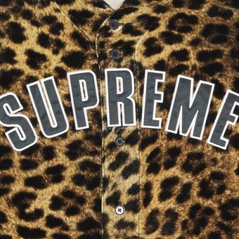 ウェア supreme Velvet Baseball Jersey leopard Buy Supreme Velvet Baseball Jersey 'Leopard' - SS25KN69