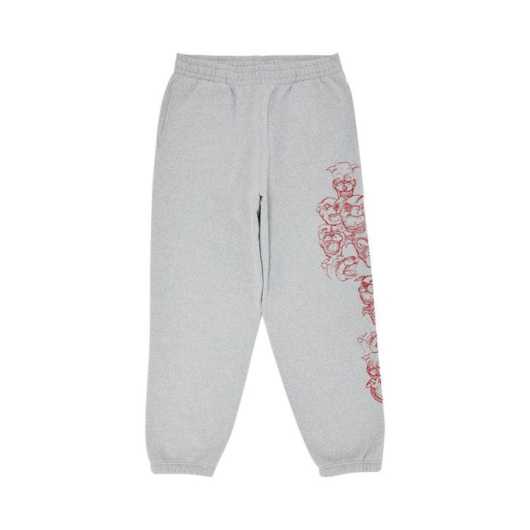 Buy Supreme Pitbulls Embroidered Sweatpant 'Heather Grey