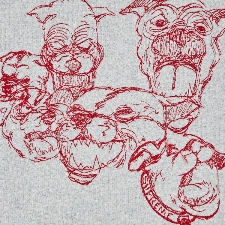 Buy Supreme Pitbulls Embroidered Sweatpant 'Heather Grey