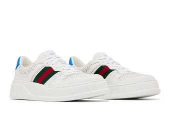 Buy Gucci Wmns Chunky GG Web Sneaker 'White Blue' - 670415