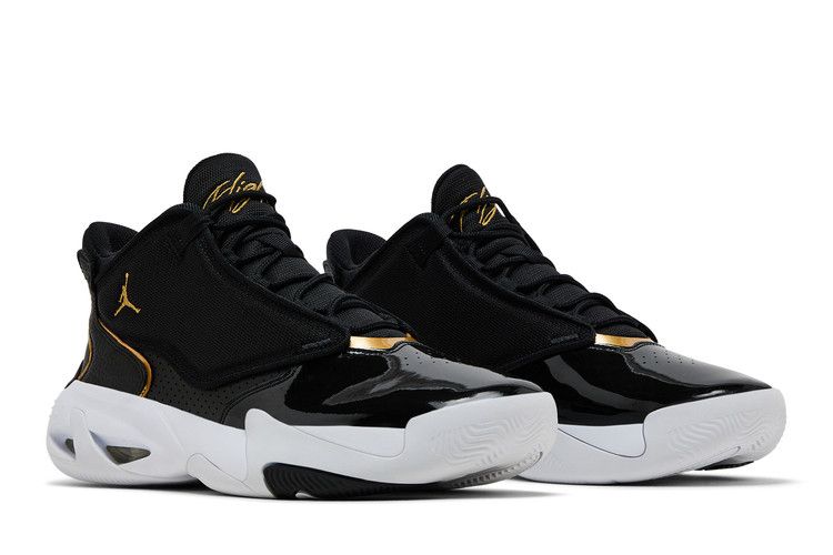 Jordan Max Aura 4 Black Metallic Gold