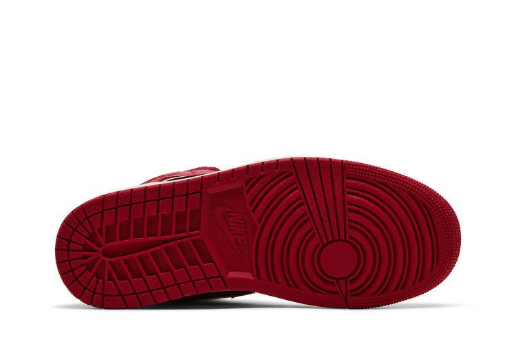 Jordan 1 Mid SE Red Cracked Leather (Women's) — foto 5