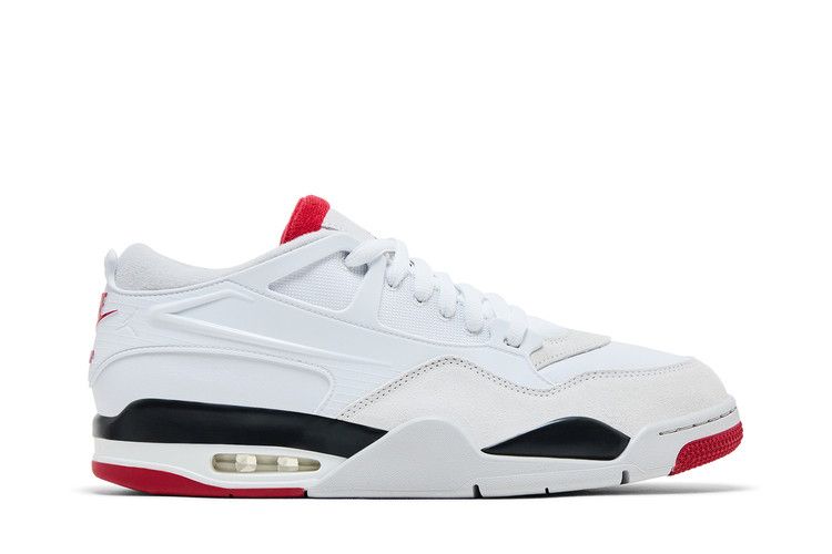 Jordan 4 RM White Fire Red — foto 2