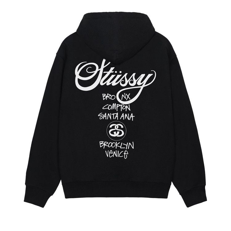 Stussy World Tour Hoodie Black