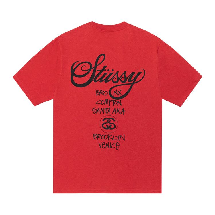 トップス Stussy World Tour Tee 25SS Cayenne L Buy Stussy World Tour Tee 'Cayenne' - 3903962 CAYE | GOAT