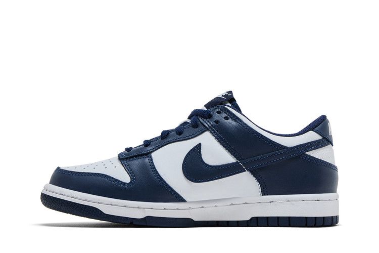 Nike Dunk Low White Midnight Navy — foto 4