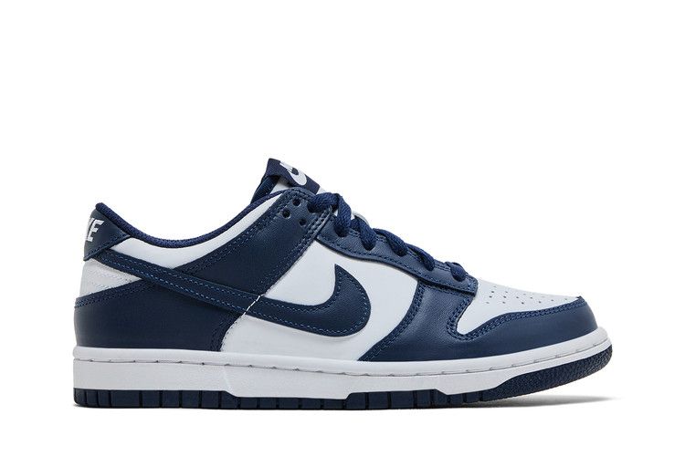 Nike Dunk Low White Midnight Navy — foto 2